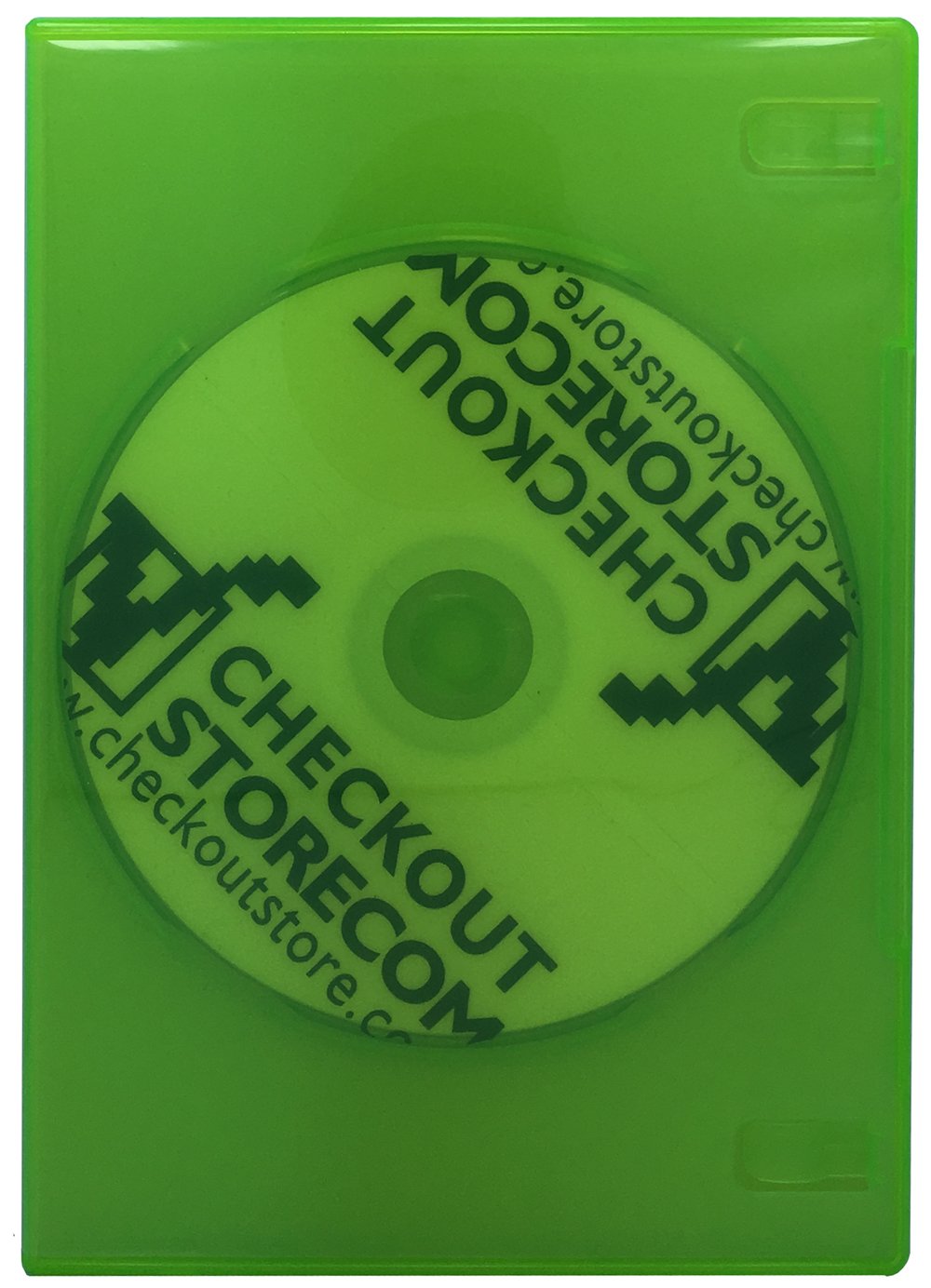 (200 Pack) Premium Slimline Single 1-Disc DVD Cases 7mm - Clear Green | Ideal for DVD Storage, Media Organization & Home Theater Collections