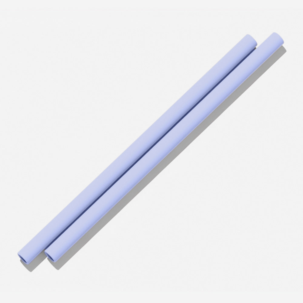 Eco-Friendly Reusable Silicone Straws (2 Pack) - BPA-Free, Dishwasher Safe, Perfect for Smoothies, Iced Coffee & Cocktails at Home or On-the-Go