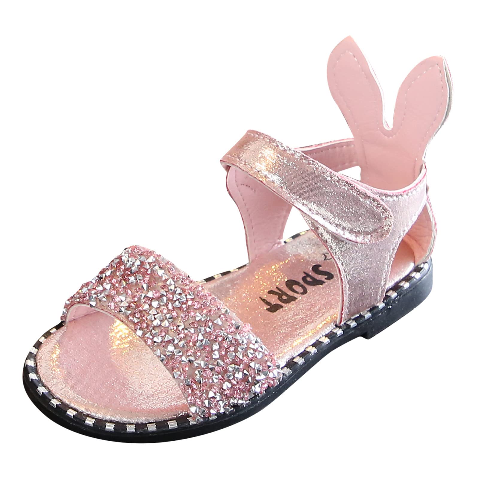 Toddler Girls Ballet Flats - Sparkly Sequins Princess Sandals for Little Girls | Slip-On Casual Shoes in Silver, Pink, Gold | Perfect for Parties, Playdates & Dress-Up
