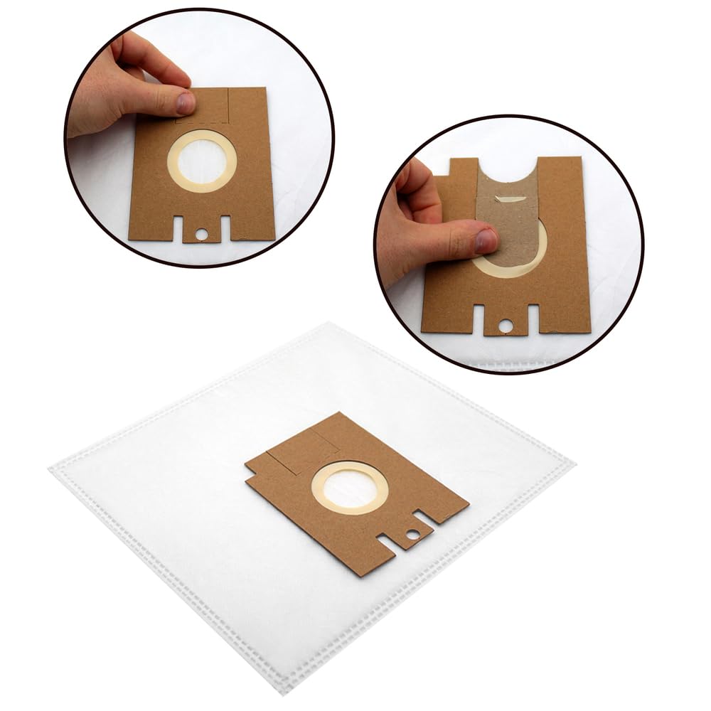 40 Pack Vacuum Cleaner Bags - Compatible with Progress PC 3316 Vacuum Cleaner - Perfect for Home, Office & Car Cleaning