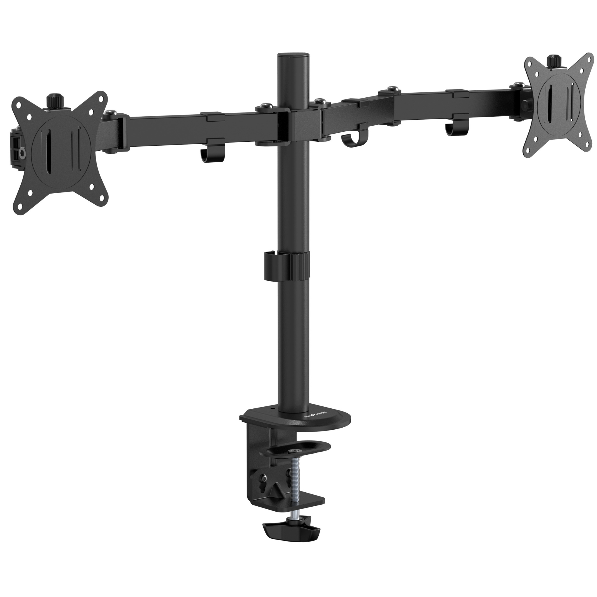 Outshine Dual Monitor Stand for Gaming - Adjustable VESA Mount for 13-32 inch Screens - Perfect for Home Office, Streaming & Esports Setup