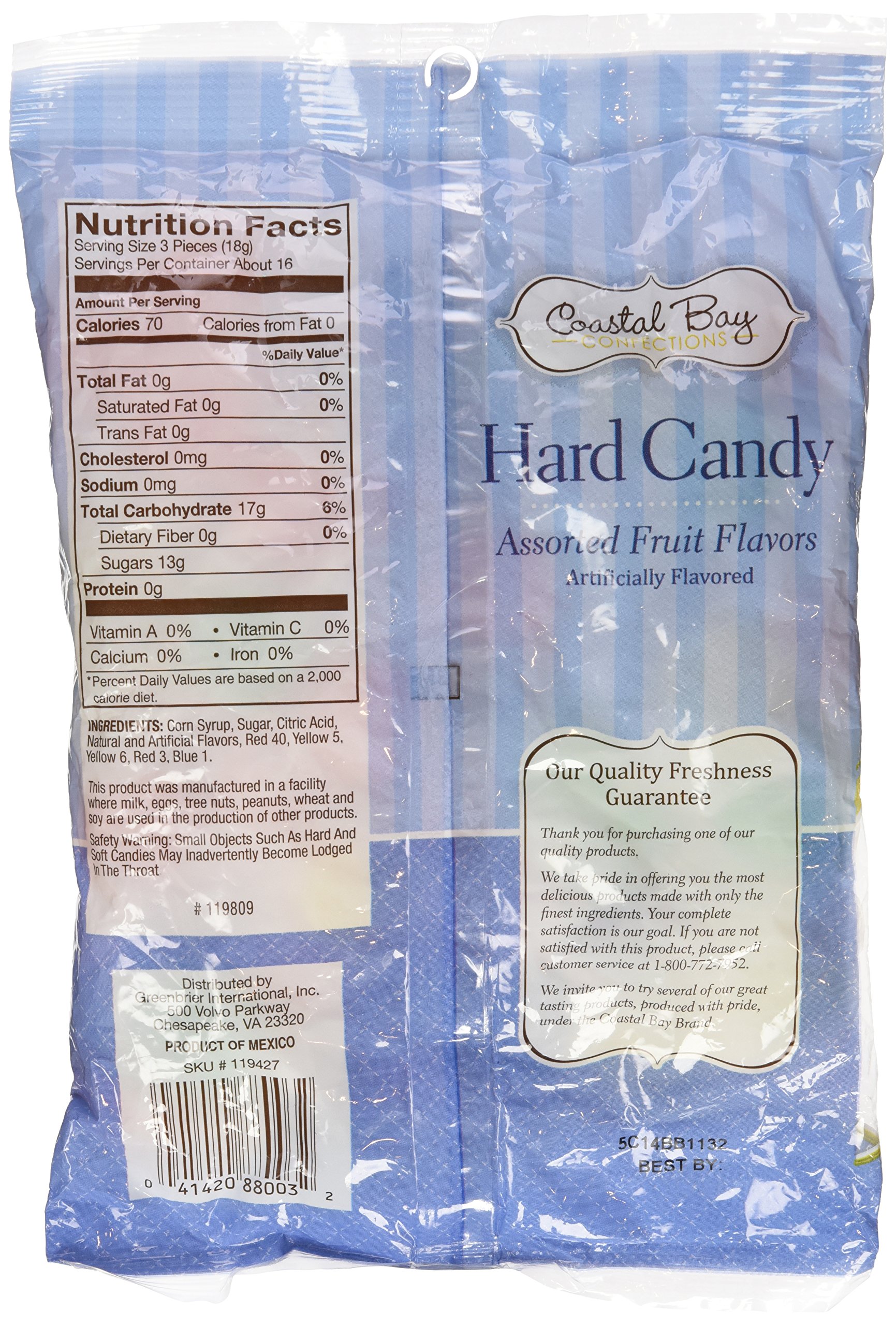 Coastal Bay Assorted Fruit Flavored Hard Candy - 10 Flavor Variety Pack (2 x 10 Oz Bags) | Bulk Individually Wrapped Candies for Parties, Office Snacks & Gift Baskets
