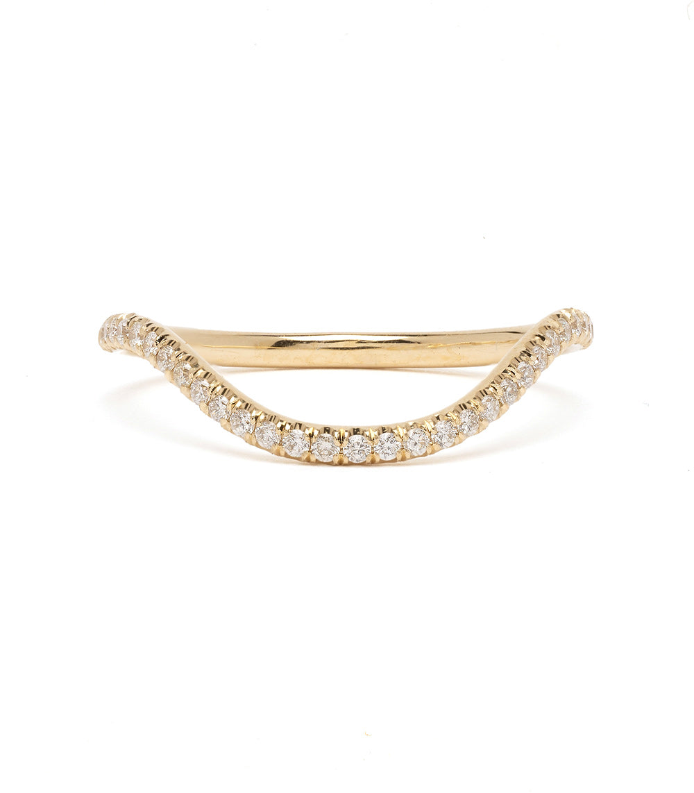 Exquisite Diamond Pave Nesting Band for Unique Engagement Rings – Perfect for Stacking, Bridal Sets, and Anniversary Gifts