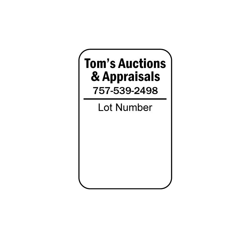 1 x 1 1/2 Inch Custom White Label Stickers (2500 Labels) - Perfect for Product Packaging, Shipping Labels & Small Business Branding
