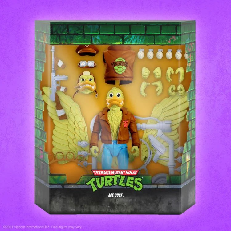 Teenage Mutant Ninja Turtles ULTIMATES! Ace Duck Action Figure - Collectible TMNT Toy for Fans & Collectors - Perfect for Display, Play, and Nostalgic Gift Giving