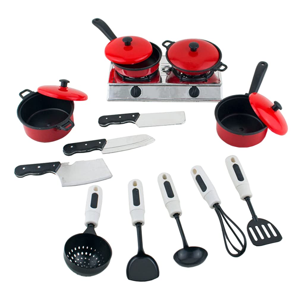 Toyvian Pretend Play Kitchen Set for Kids - 1 Set of Imitation Cooking Utensils & Play Food | Educational Toys for Children | Perfect for Role Play, Birthday Gifts & Preschool Learning Activities