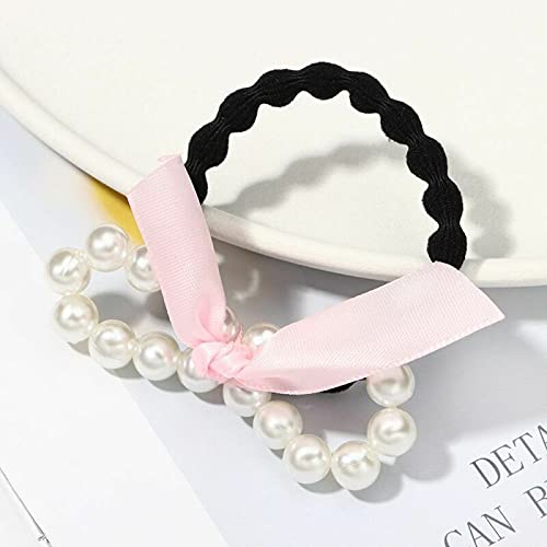 BAKEFY 6-Piece Elastic Bow Hair Bands - Soft Headbands for Women & Girls, Perfect for School, Work, Parties & Everyday Styling