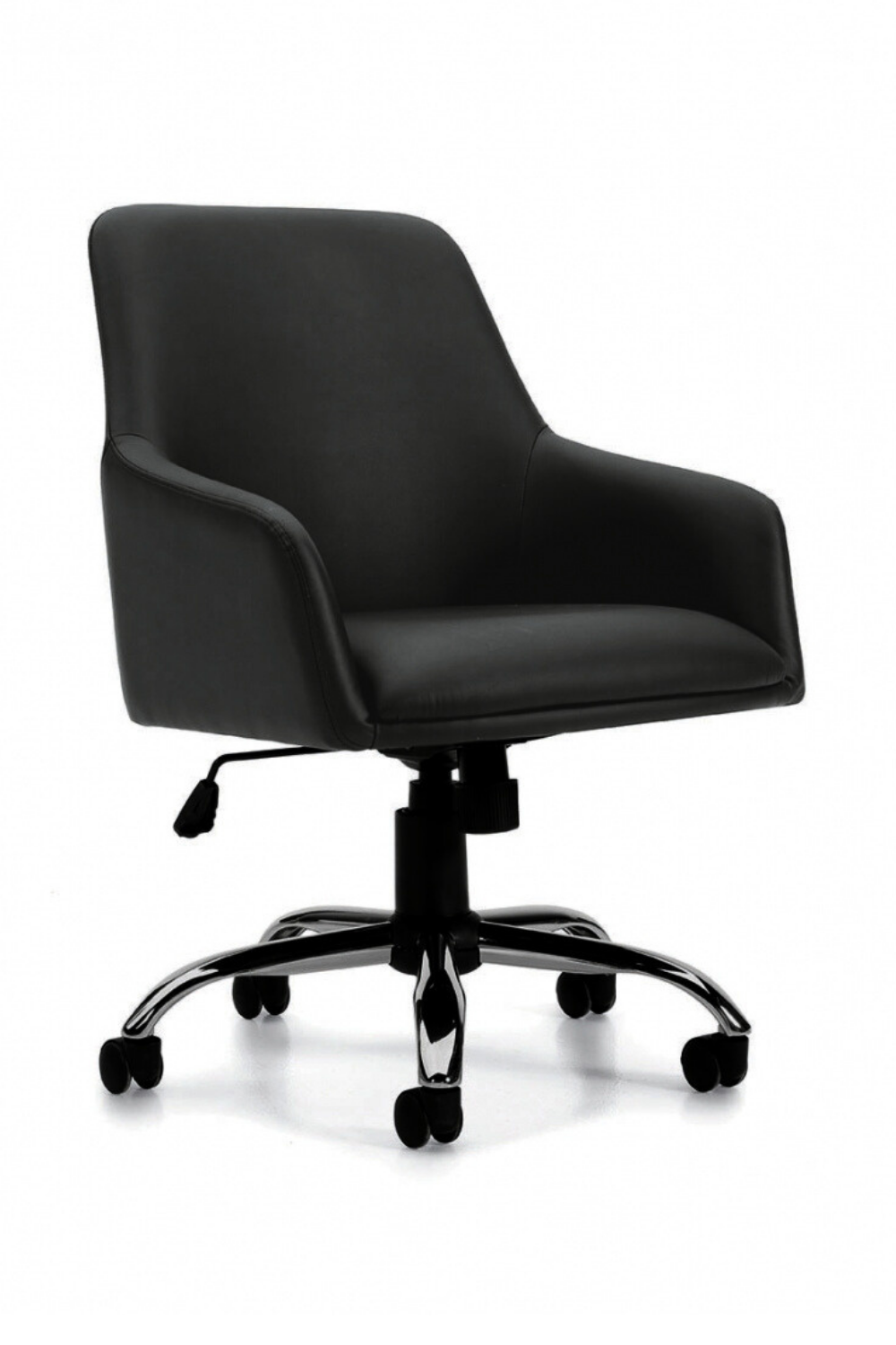 OTG10702B Luxhide Tilter Conference Chair - Ergonomic Office Chair for Meetings & Presentations - Perfect for Conference Rooms, Home Offices & Professional Workspaces