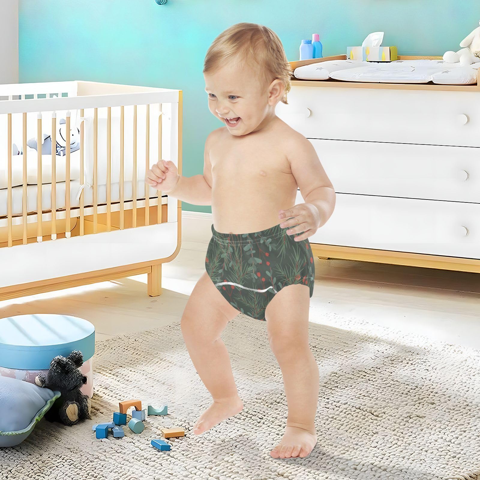 Christmas & New Year Themed Potty Training Underwear for Girls - Soft Cotton Overnight Training Pants for Toddlers | Perfect for Holiday Gifts & Bedtime Potty Training