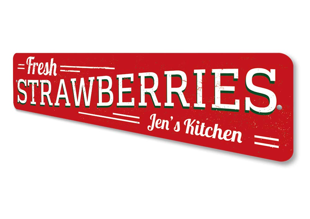 Custom Strawberry Kitchen Sign - 6