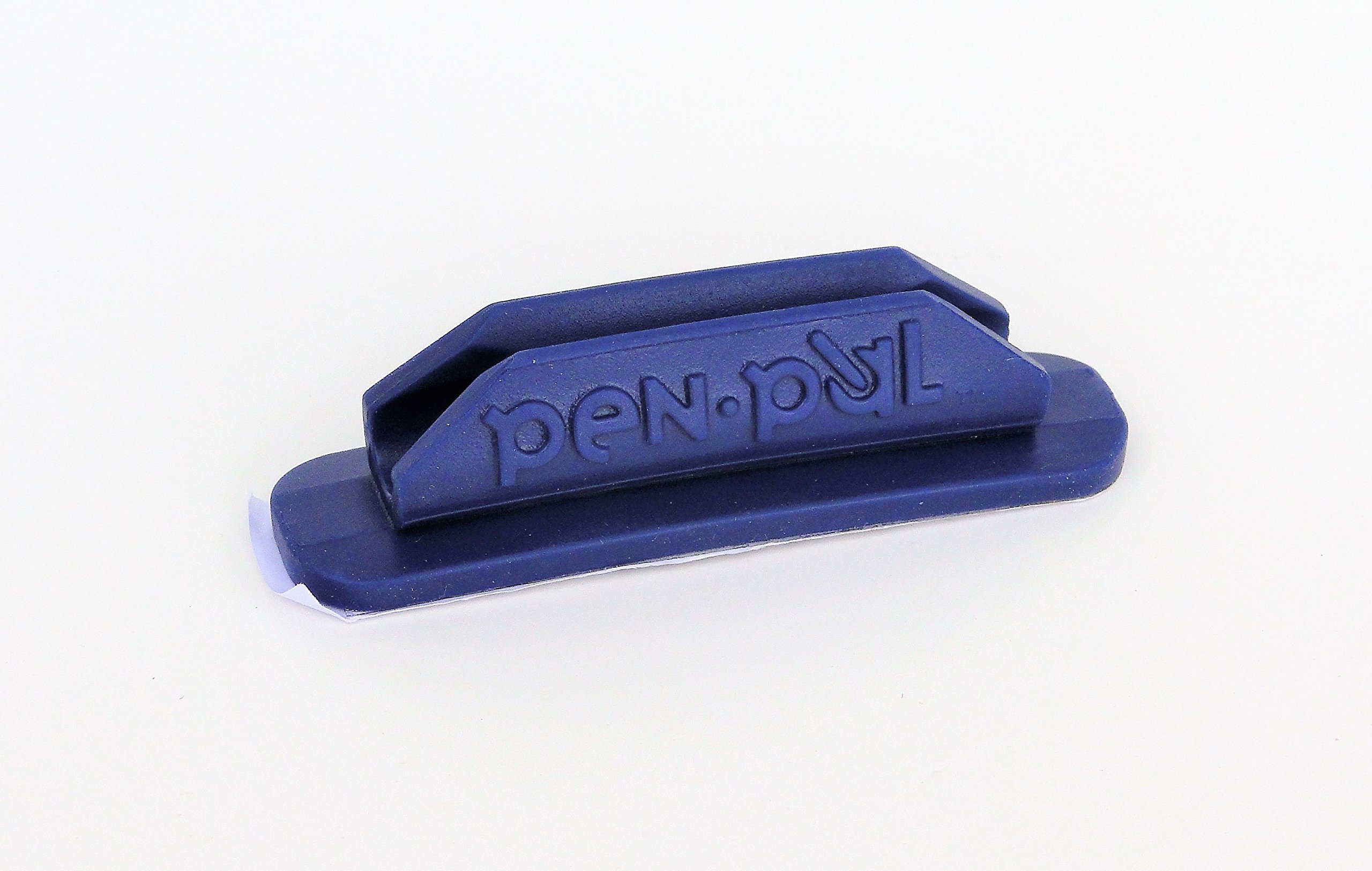 PenPal LLC 25-Pack Rubber Pen and Pencil Holders - Black, Dark Grey, Light Green, Dark Blue or Red (Dark Blue) - Perfect for Office, School, and Home Organization