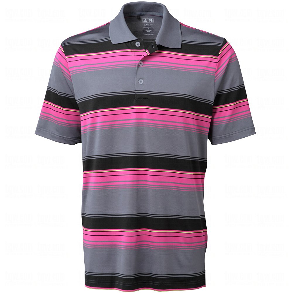 Men's Golf Polo Shirt - Breathable Stripe Design for Sports & Casual Wear