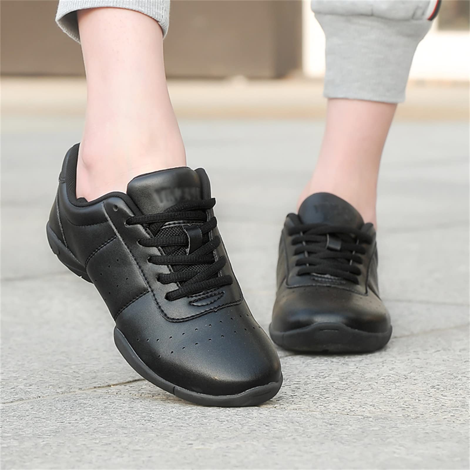 ZENSI Split Sole Dance Shoes for Women Girls - Soft Leather Gymnastics & Cheerleading Shoes - Perfect for Ballet, Jazz, Contemporary Dance Practice and Performances