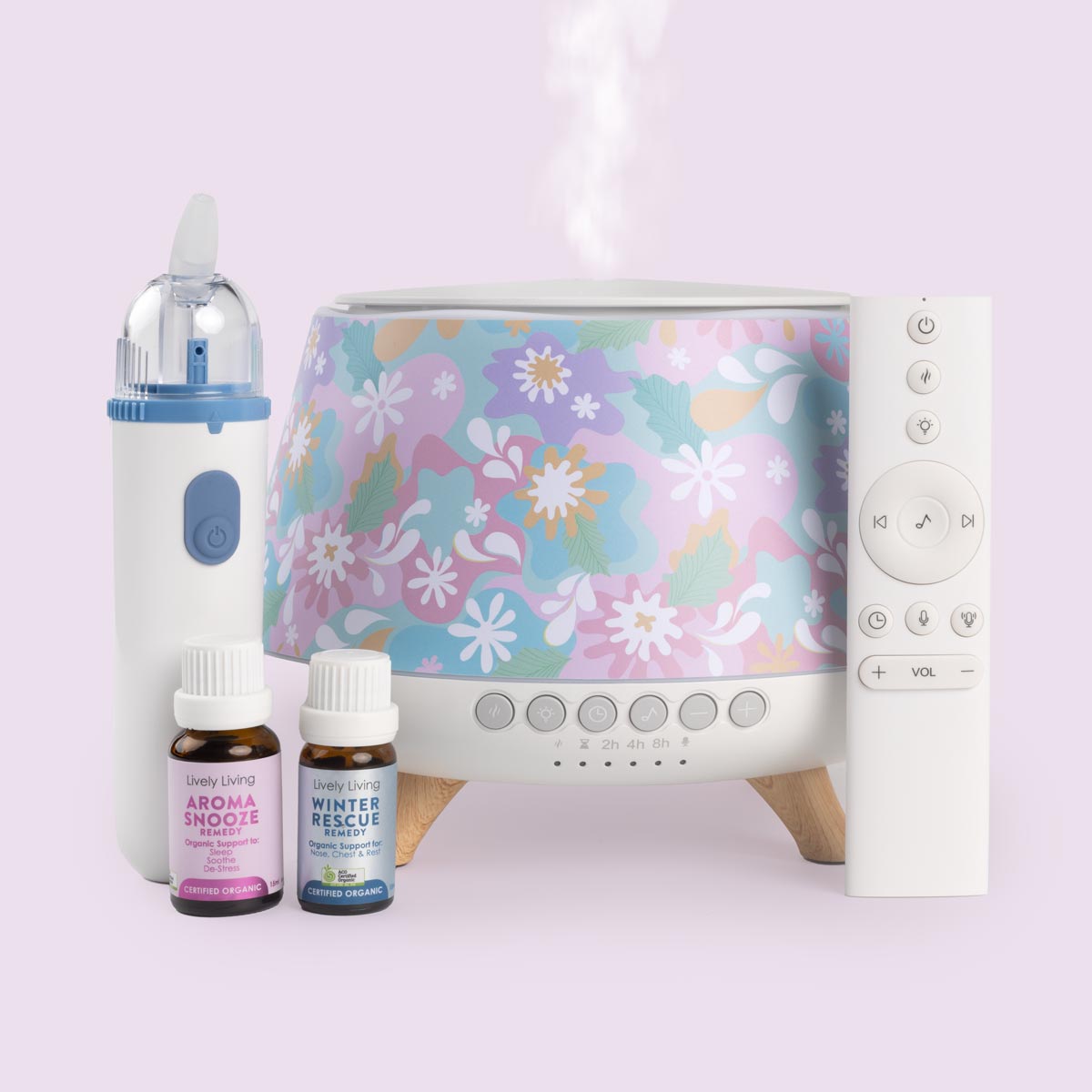 Sniffle Survival Bundle for Babies - Snooze Plus Nasal Aspirator with Essential Oils | Cold & Flu Relief, Congestion Solution for Newborns & Toddlers | Perfect for Nursery, Travel & Sick Days