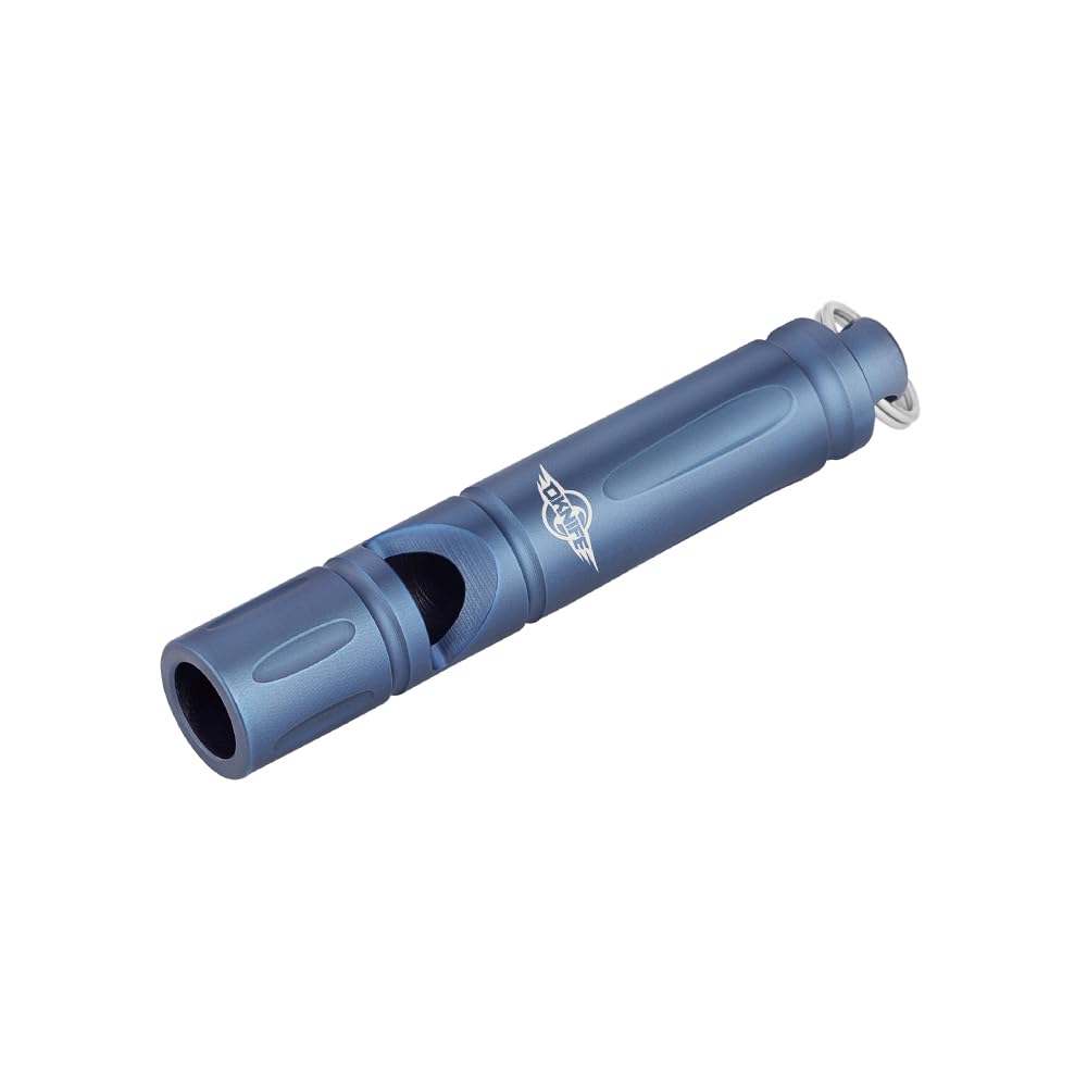OKNIFE Owhistle Titanium EDC Mini Whistle - Survival Gear & Outdoor Emergency Tool for Hiking, Camping, Hunting & Keychain Accessory