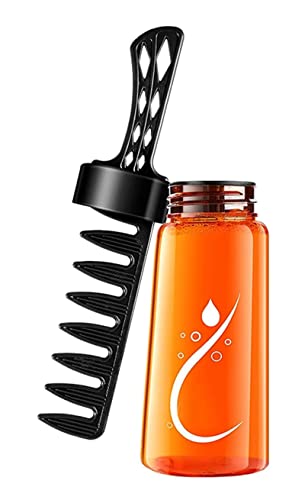 2-in-1 Men's Hair Styling Gel with Comb - 280ml Lightweight Strong Hold Hair Gel Cream & Wide Tooth Comb - Grooming Hairspray for Daily Styling, Parties & Professional Looks