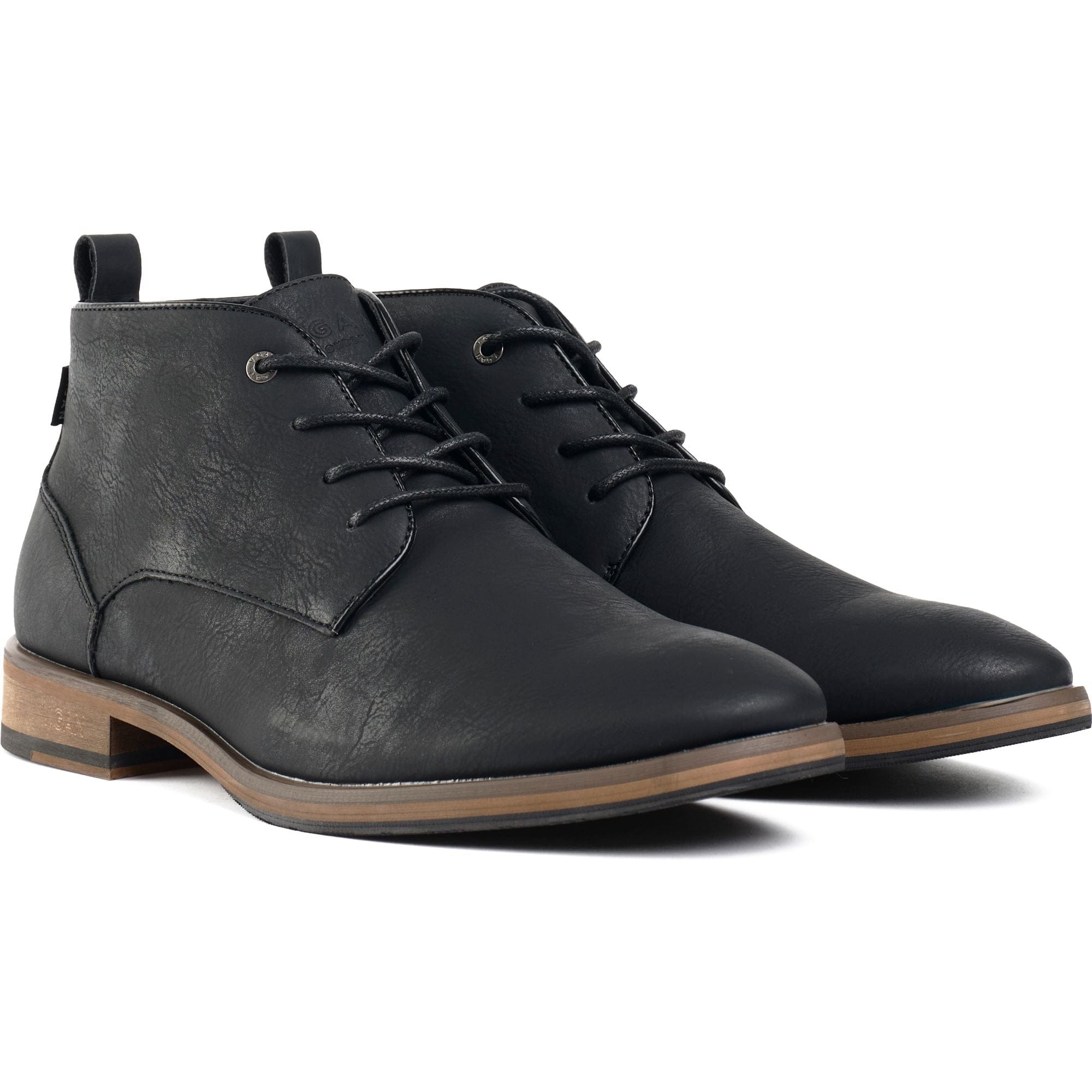 Goji 2 Men's Vegan Leather Chukka Boots - Black | Comfortable & Stylish Vegan Shoes for Casual Wear & Outdoor Activities