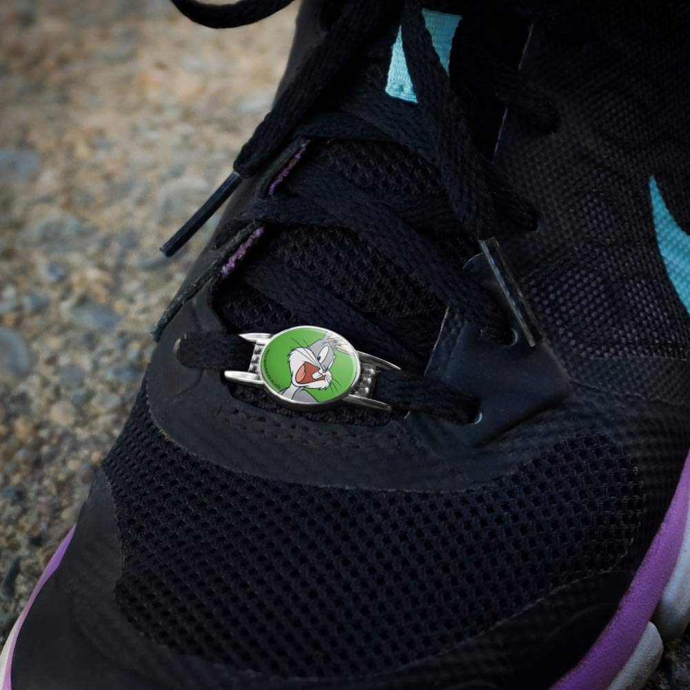 Looney Tunes Bugs Bunny Shoe Lace Charms - Cute Sneaker Accessories for Shoelace Decorations | Perfect for Gym Shoes, Running Sneakers & Casual Footwear