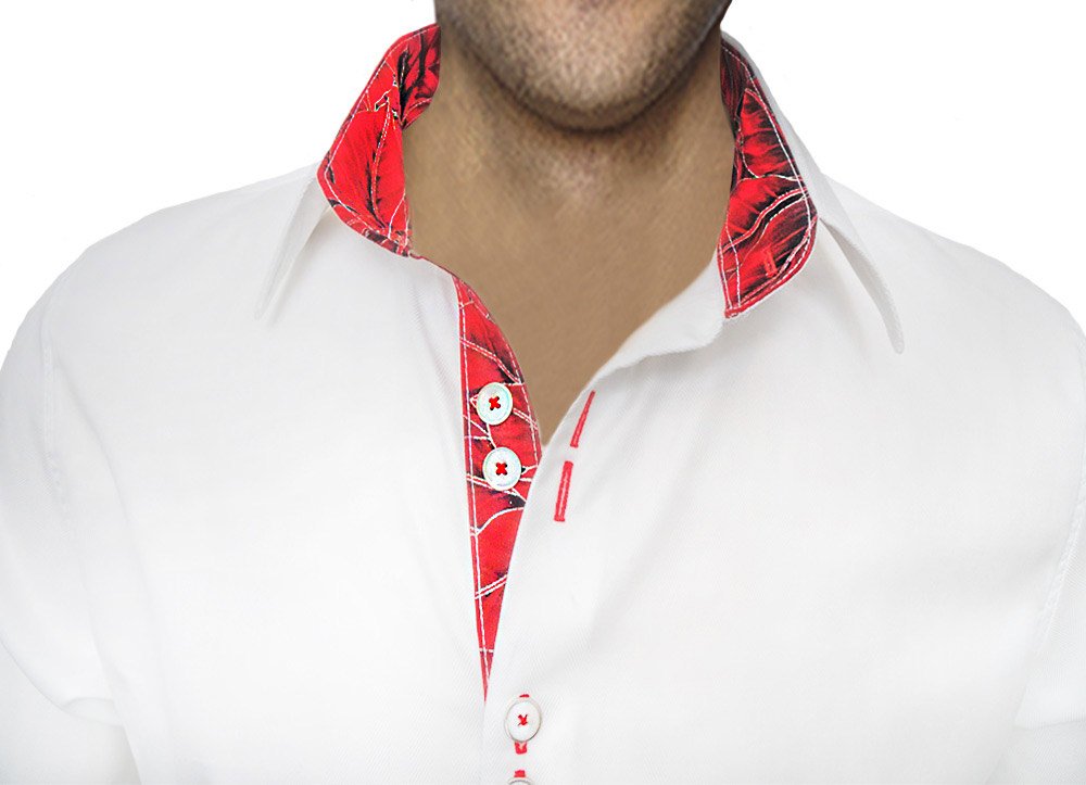Premium Men's Christmas Themed Dress Shirts - 100% Made in USA - Perfect for Holiday Parties & Office Celebrations