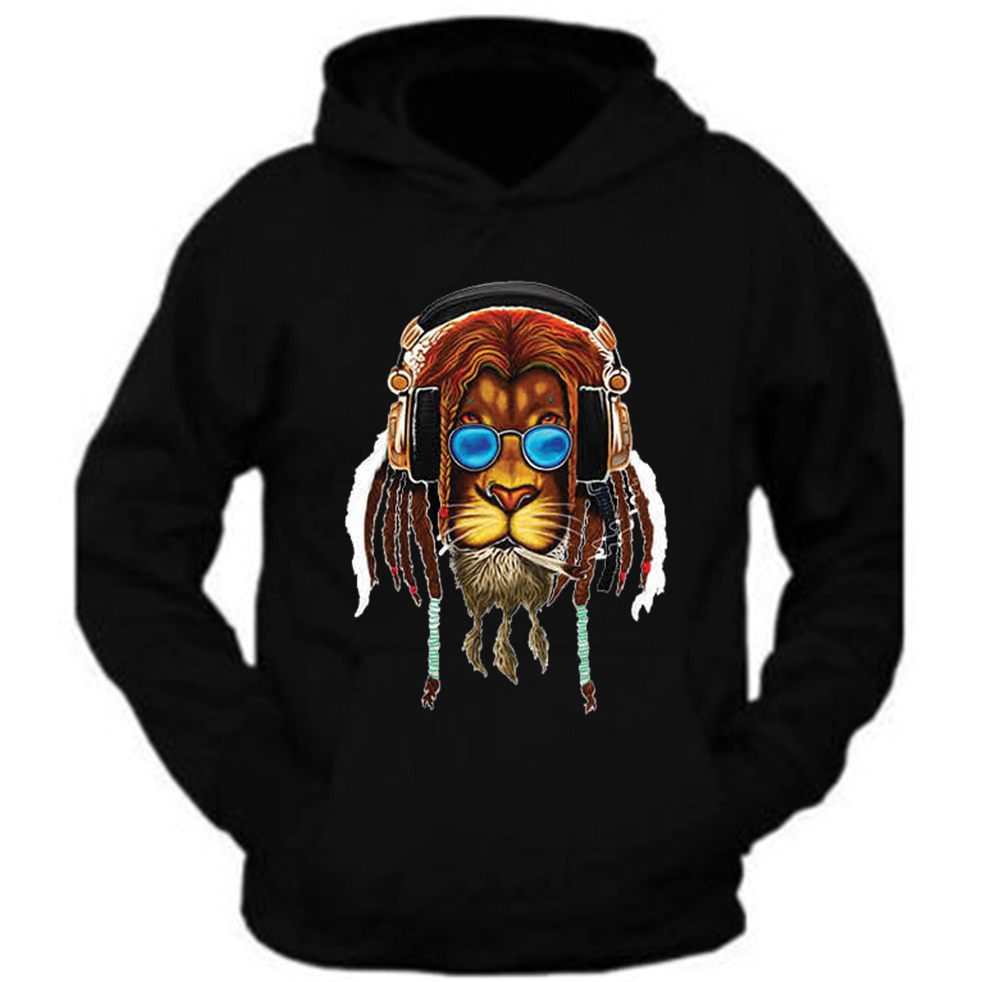 Kingston Jamaica 1945 Rasta Leaf T-Shirt | Zion Rootswear Licensed Smoking Lion Graphic Hoodie & Sweatshirt | Reggae Inspired Streetwear for Concerts & Festivals