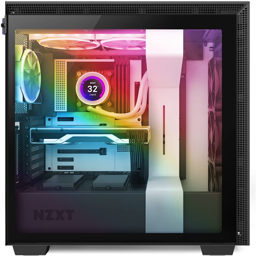 NZXT Kraken Z63 RGB 280mm AIO Liquid CPU Cooler with Customizable LCD Display - White | Improved Pump, CAM V4 Software, Aer RGB 2 140mm Radiator Fans | Perfect for Gaming PC Builds & High-Performance Cooling