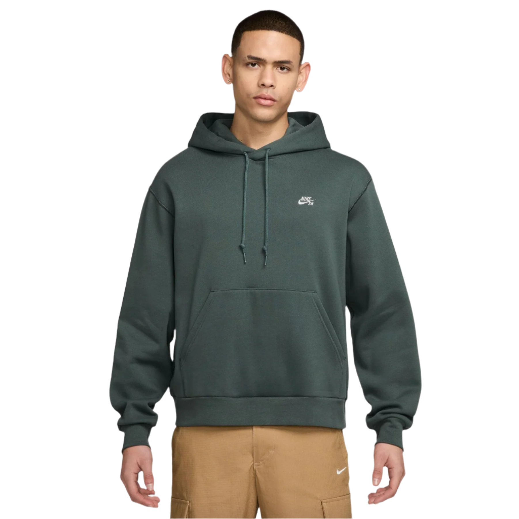 Nike SB Essentials Fleece Pullover Hoodie - Men's Warm Winter Sweatshirt for Skateboarding & Casual Wear | Comfortable Streetwear with Kangaroo Pocket