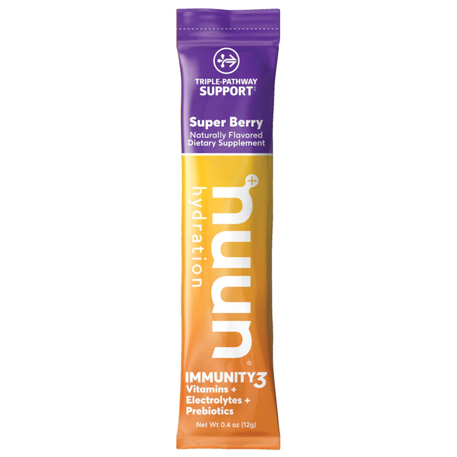 Immunity 3 Drink Mix Singles - Immune Support Powder Packets with Vitamin C & Zinc - Boost Wellness for Travel, Work & Home Use