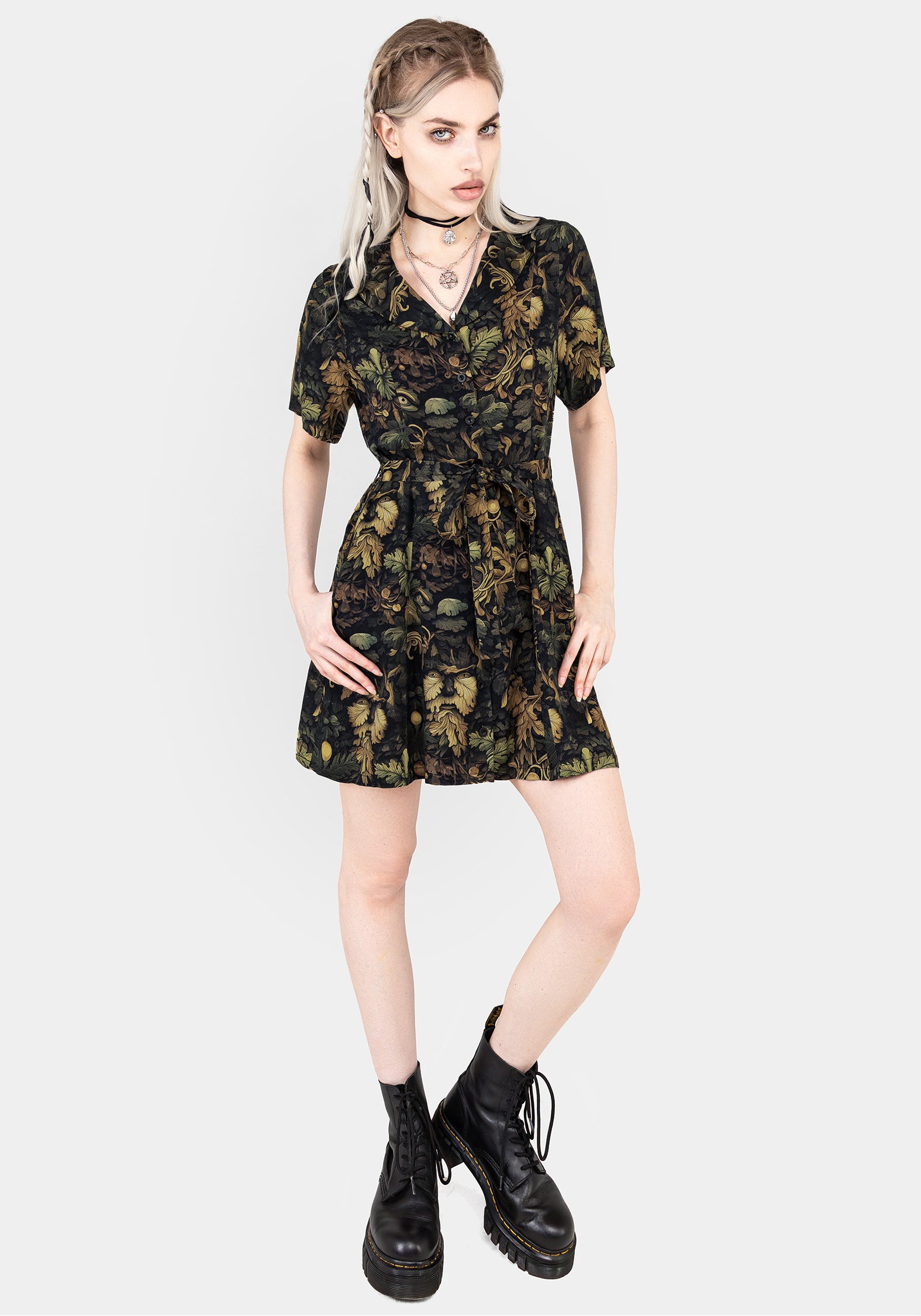 Rebirth Mini Shirt Dress for Women - Stylish Casual Summer Flowy Dress with Short Sleeves - Perfect for Beach, Vacation, and Everyday Wear