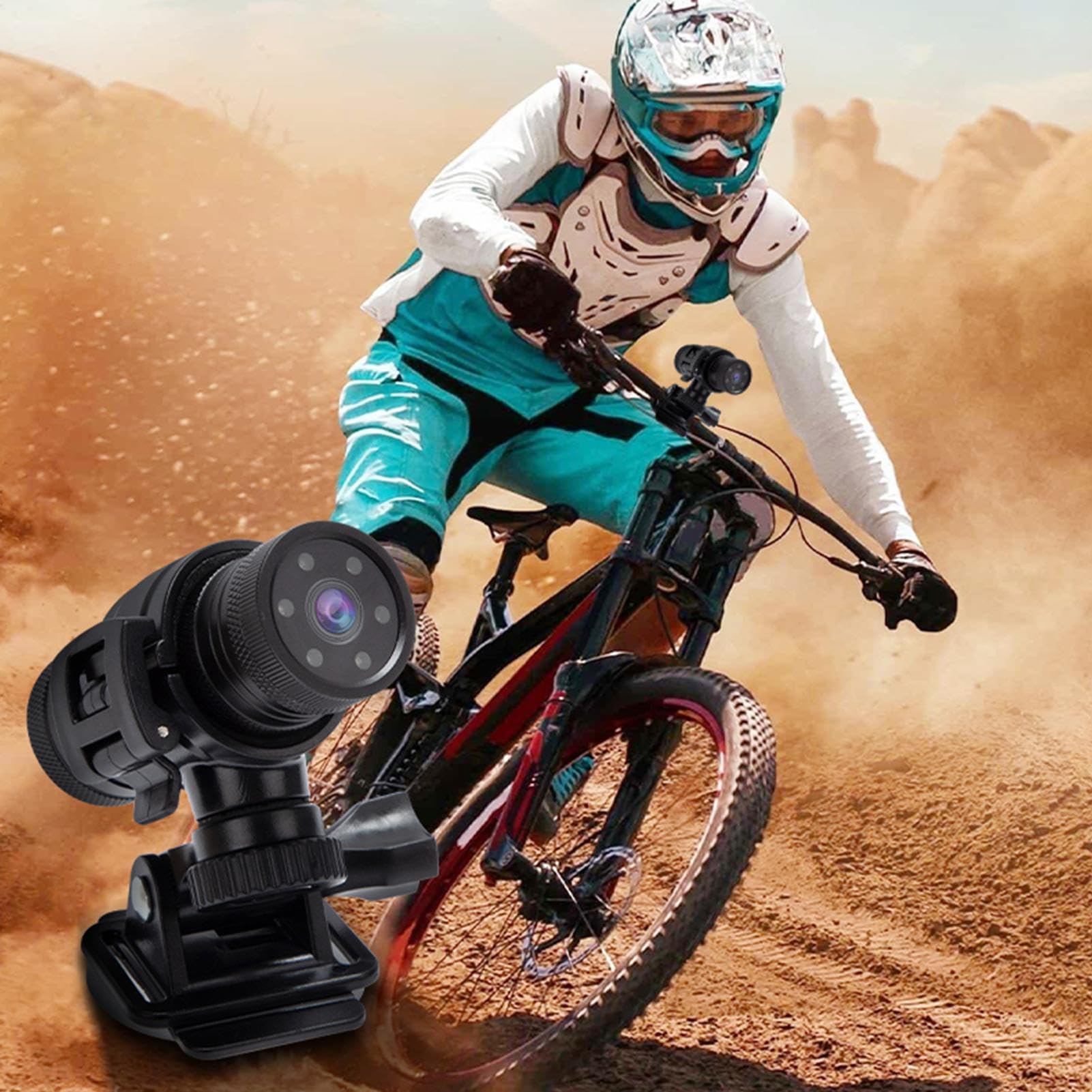 1080P Waterproof WiFi Bike Camera | Handlebar Monitor for Road Bikes & Motorcycles - Perfect for Adventure Riding