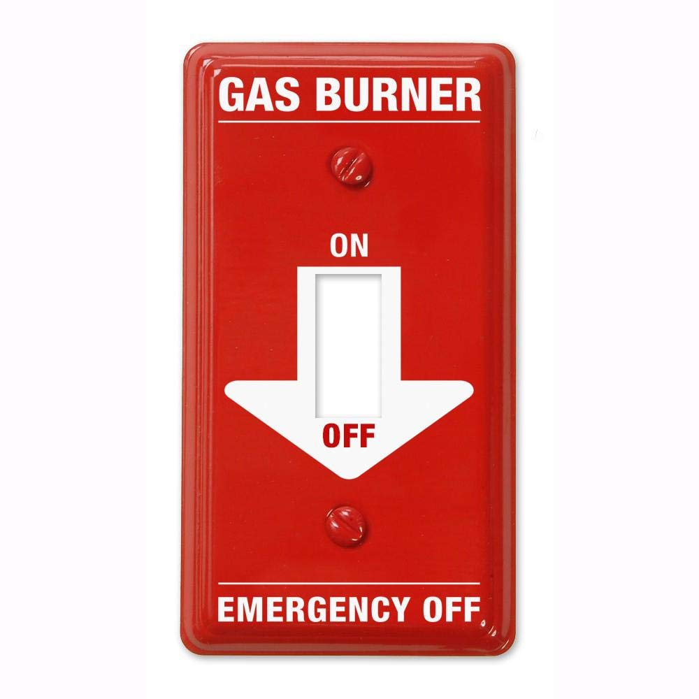 Portable Red Emergency Gas Burner Plate - Compact Camping Stove for Outdoor Cooking, Hiking, and Emergency Preparedness