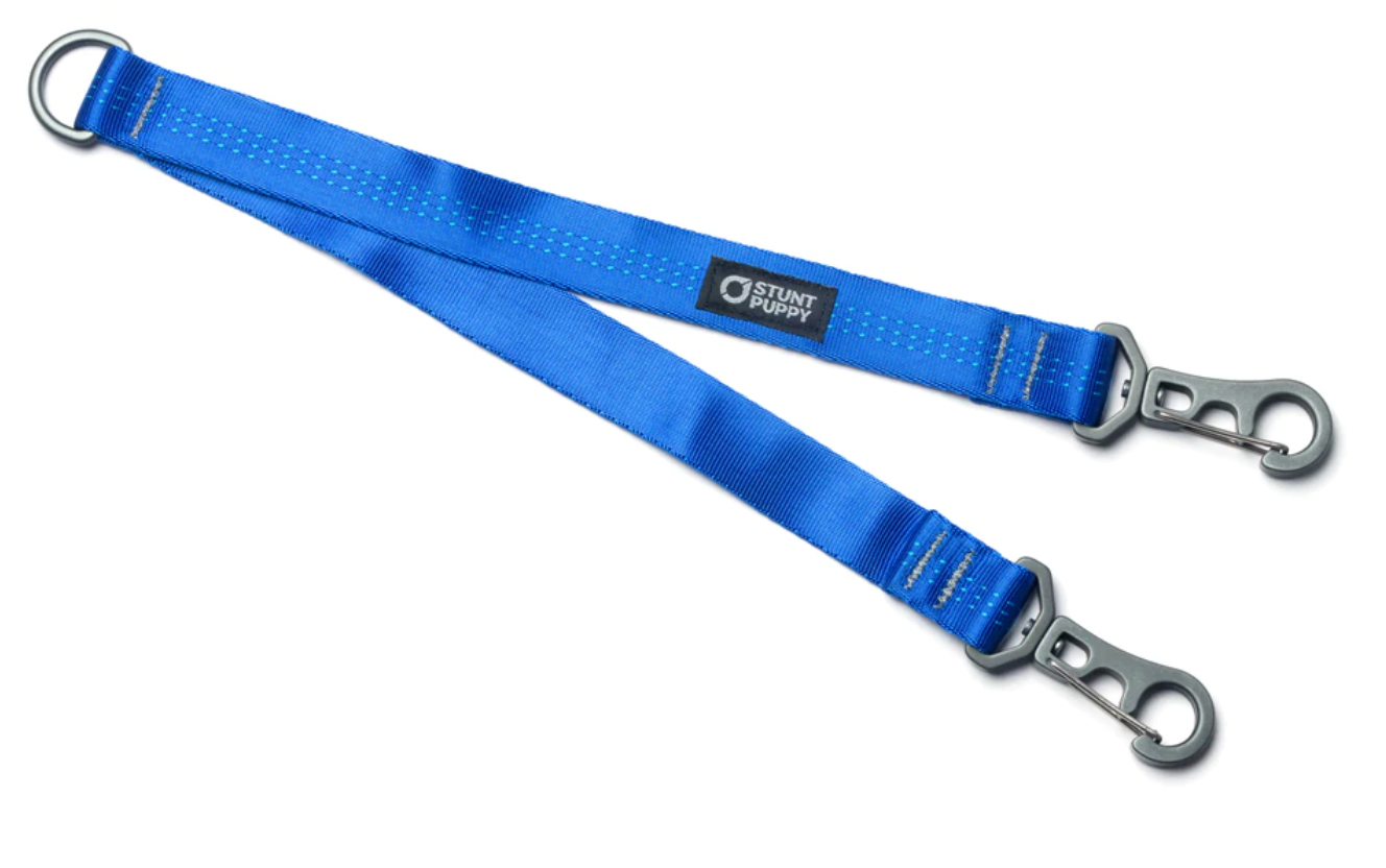 Stunt Puppy Stunt Coupler - Hands-Free Dog Leash Coupler for Walking & Running - Durable Reflective Dog Leash Connector for Two Dogs - Perfect for Hiking, Jogging & Outdoor Adventures
