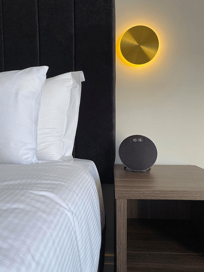 Gossa Sconce Wall Light - Modern LED Wall Sconce for Bedroom, Living Room & Hallway - Dimmable Plug-in or Hardwired Wall Lamp with Adjustable Arms