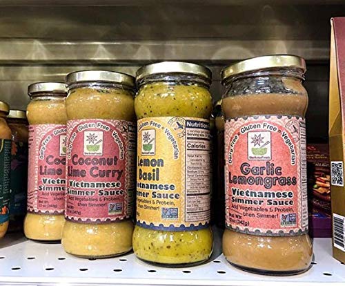 Organic Star Anise Coconut Lime Curry Simmer Sauce - 12oz Jar (Pack of 6) | Vegan, Gluten-Free, No MSG | Thai-Inspired Simmer Sauce for Rice, Noodles & Vegetables | Mild Flavor Perfect for Family Dinners