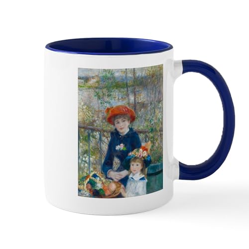 White/Navy Inside - Two Sisters Mugs