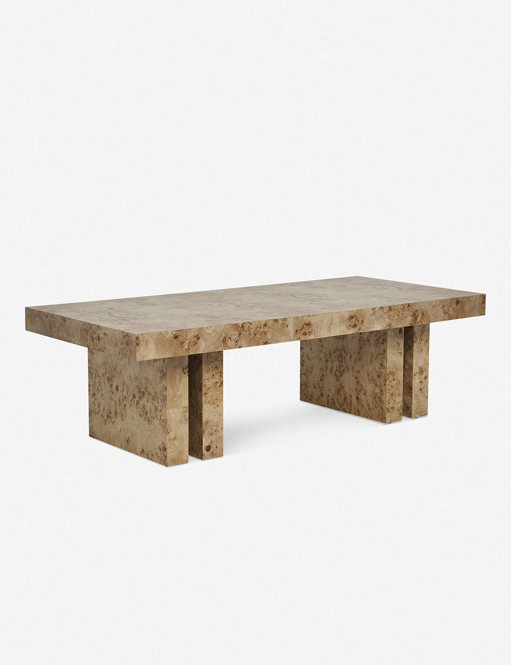 Modern Brisa Burl Wood Coffee Table - Handcrafted Natural Wood Accent Table for Living Room, Perfect for Home Decor & Entertaining Guests