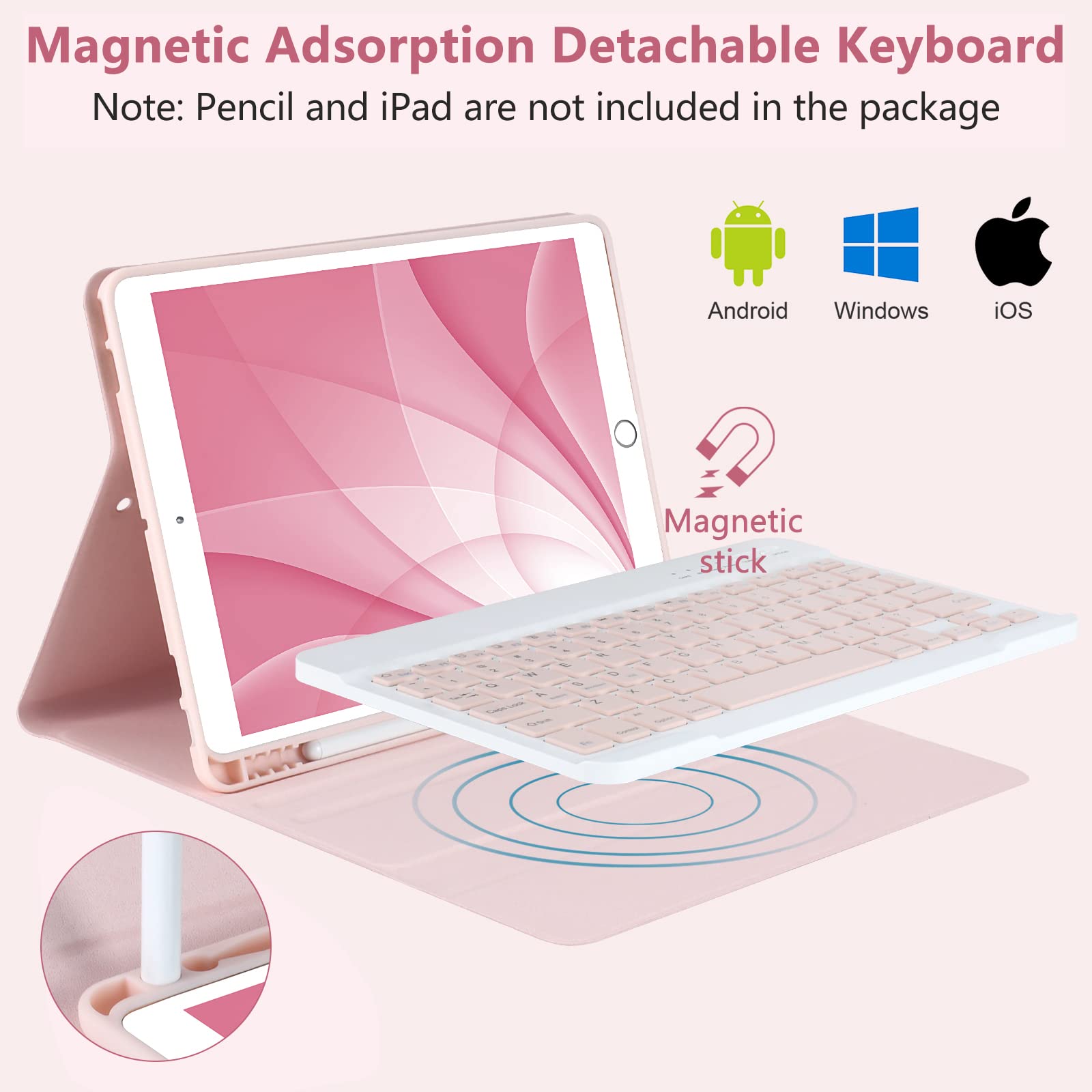 Bluetooth Keyboard Case for iPad 10.2