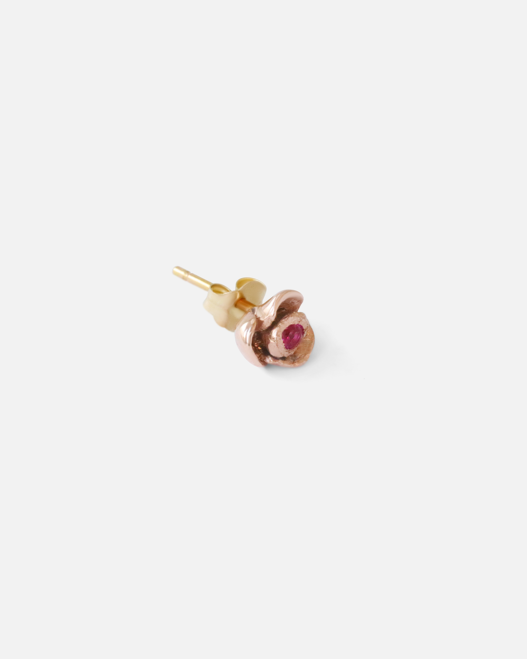 Rose Stud Earrings with Genuine Ruby Gemstones - Elegant & Dainty Jewelry for Women - Perfect for Weddings, Date Nights & Special Occasions