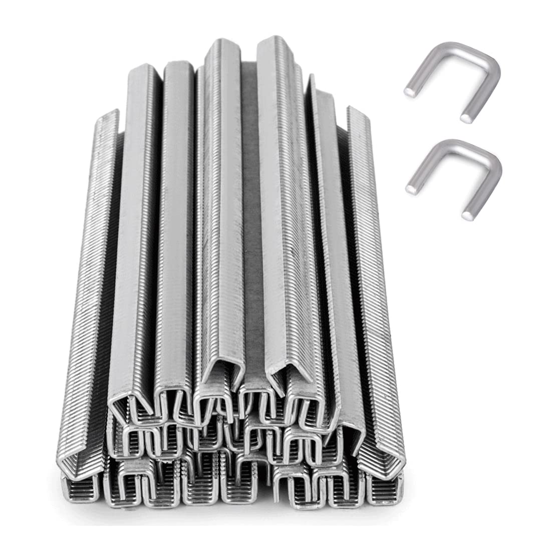 U-Shape Magnesium Aluminum Alloy Clips - 20,000pcs (5 Boxes) for Manual Bag Sealer & Plastic Bag Neck Stapler Machines | Durable Bag Tying Supplies for Packaging, Food Storage & Retail Use