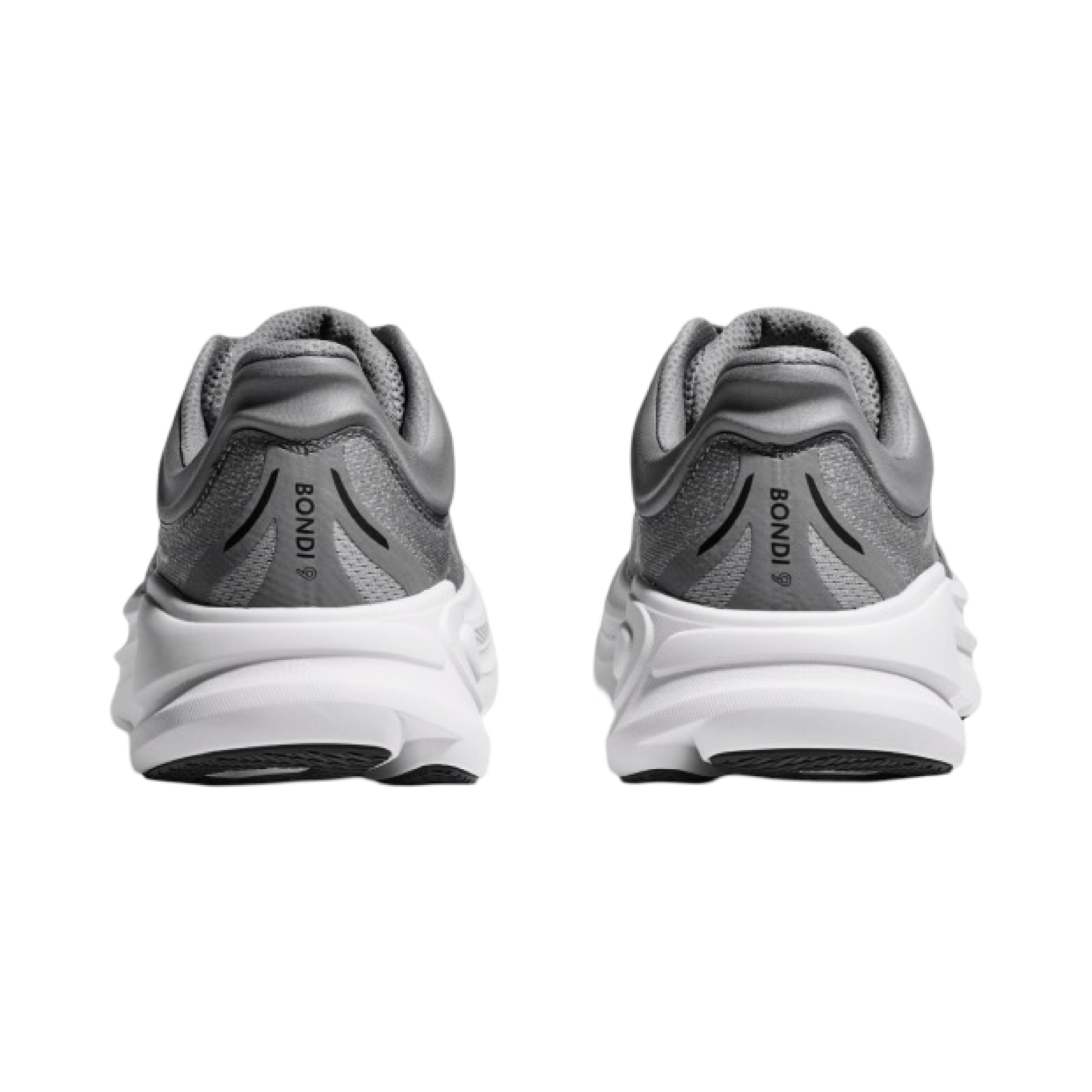 Hoka Bondi 9 Men's Running Shoes 2E Wide Width - Galactic Grey/Stellar Grey - Cushioned Road Running & Walking Shoes for Men with Arch Support