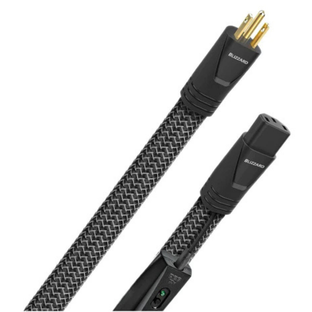 AudioQuest Blizzard High Current AC Power Cable - Premium Audio Power Cord for Home Theater & Hi-Fi Systems - Perfect for Amplifiers, Receivers & Audiophile Equipment