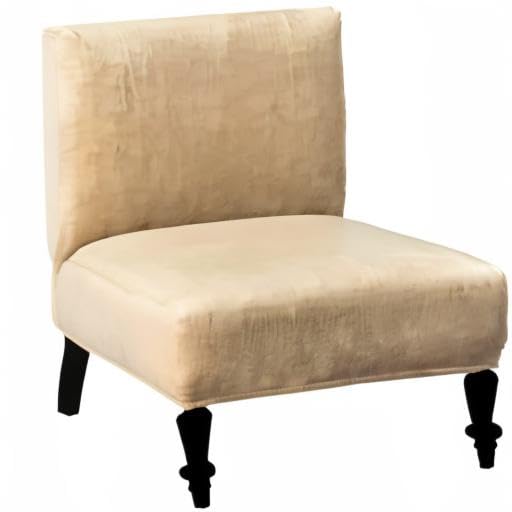 Eco-Ancheng Washable Removable Armless Chair Slipcover - Printed Furniture Protector for Accent, Slipper Chairs - Perfect for Living Room, Dining Room, Hotel Use
