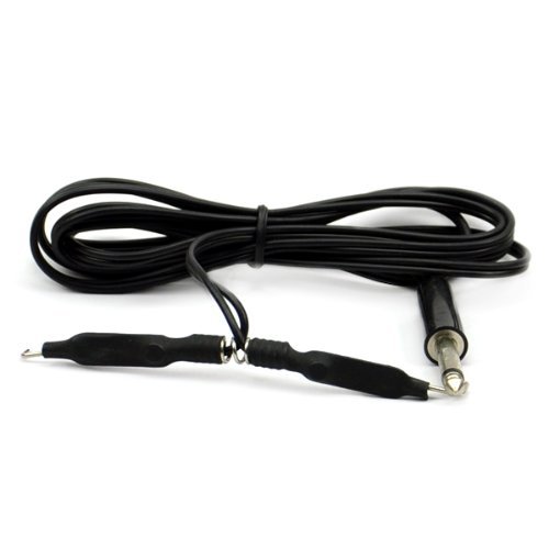 Professional Tattoo Power Supply Cord with Audio Plug - Silicone Insulated Clip Cord for Tattoo Machines (Black) | Durable Power Line for Tattoo Artists & Studios | Perfect for Coil & Rotary Tattoo Guns