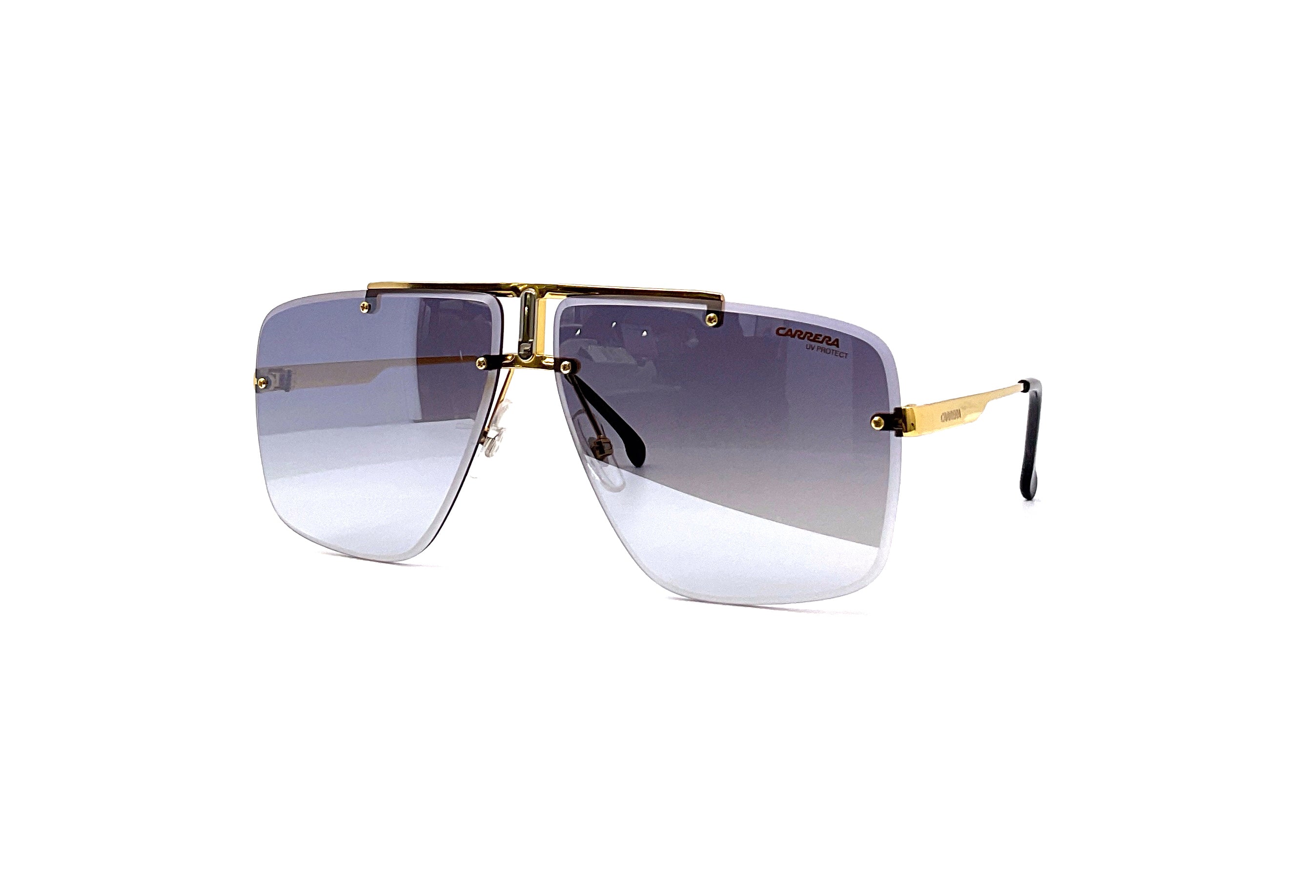 Carrera 1016/S Gold Black Sunglasses - Polarized UV Protection Aviator Style for Men & Women - Perfect for Driving, Travel & Outdoor Activities