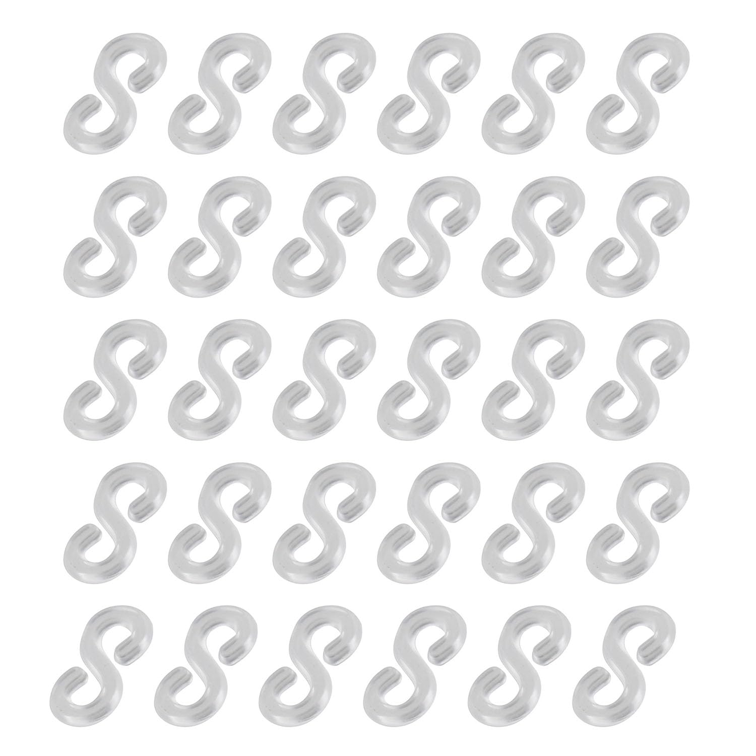 200pcs Transparent Plastic S Clips for Loom Bands - DIY Jewelry Making Connectors, Bracelet & Necklace Clasps - Perfect for Kids Crafts, Friendship Bracelets and Rubber Band Art Projects