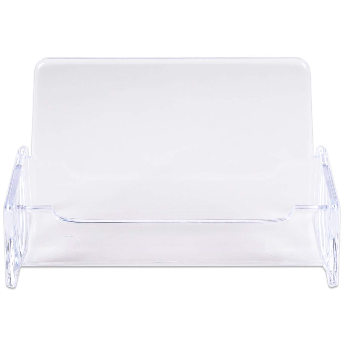 Beauticom® Clear Plastic Business Card Holder Display - 600 Pieces (Master Case) - Perfect for Office Desks, Reception Counters, and Retail Displays