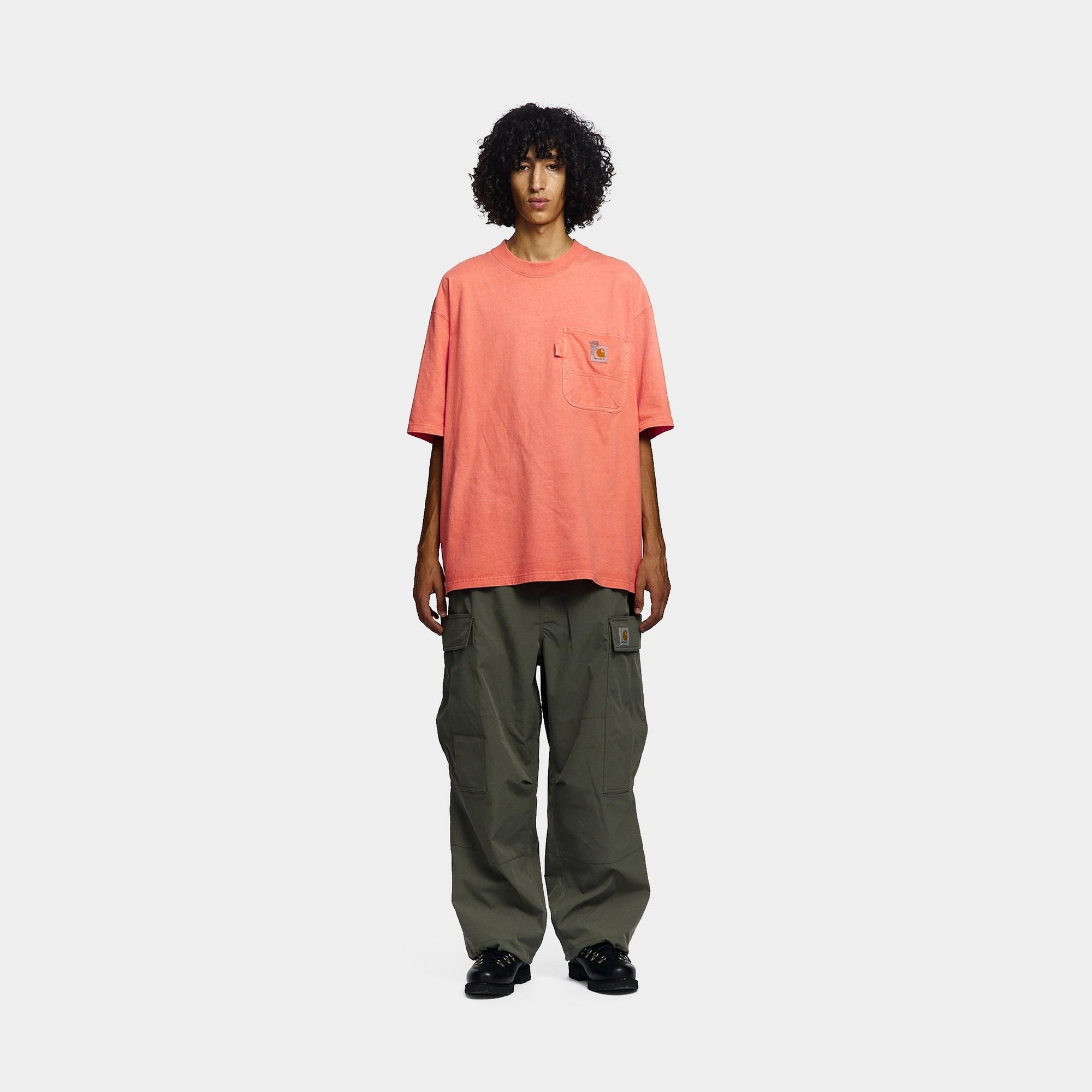Carhartt WIP x INVINCIBLE Pigment Dyed T-Shirt - Premium Cotton Vintage Washed Tee for Men | Casual Streetwear & Urban Fashion | Perfect for Everyday Wear, Outings & Street Style
