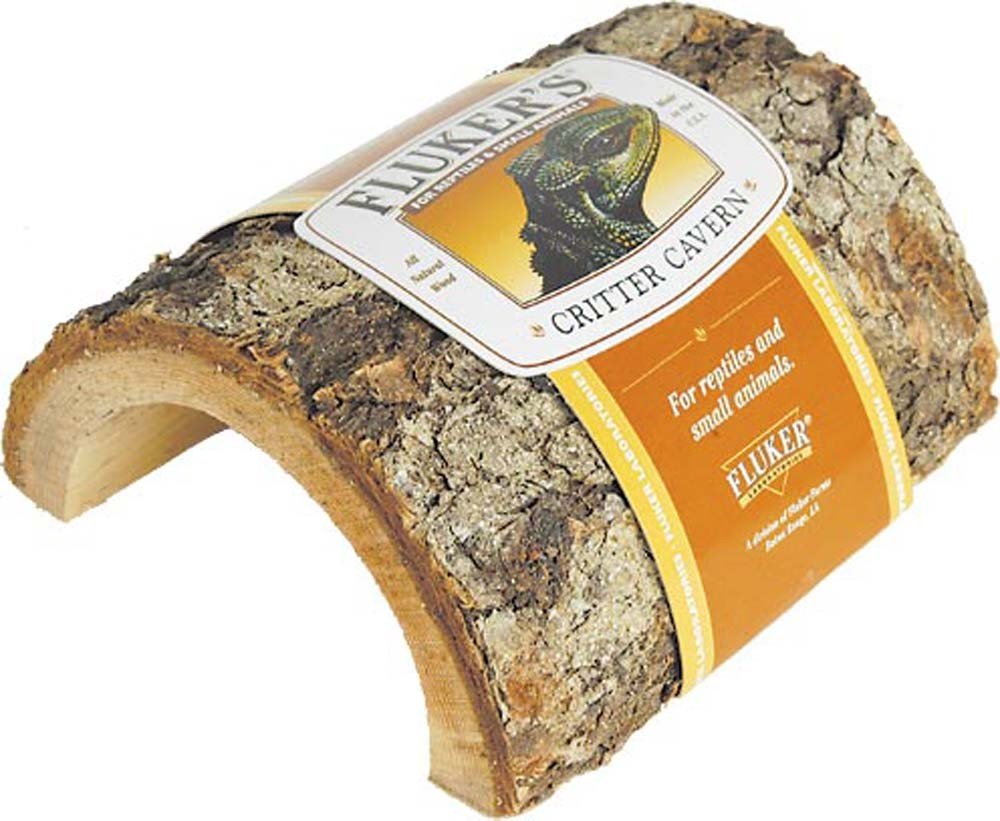 Fluker's Small Critter Cavern Reptile Hideout - Natural Habitat Shelter for Lizards, Snakes & Small Pets - Perfect for Terrariums & Enclosures