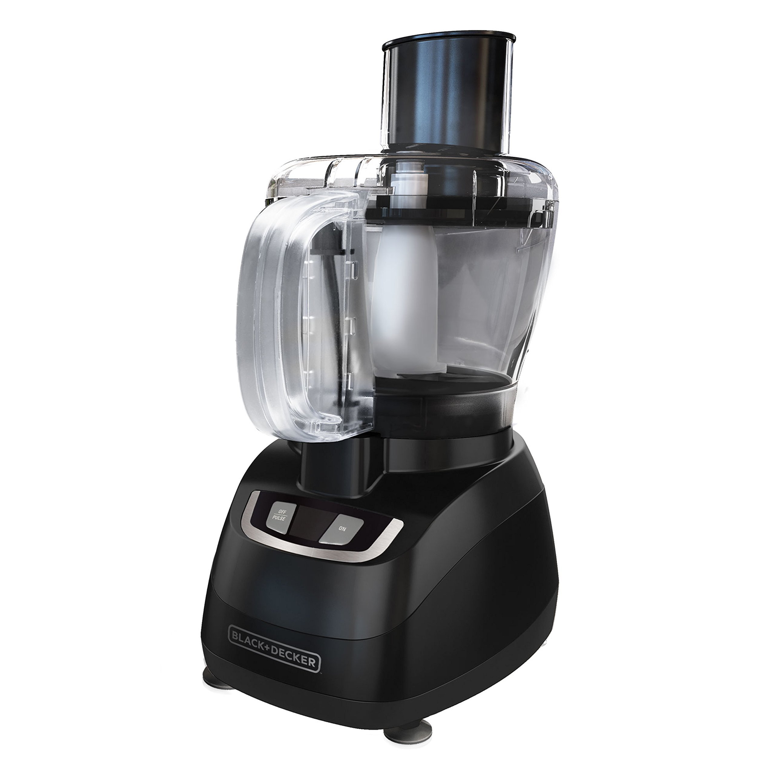 BLACK+DECKER 8-Cup Food Processor, Black, FP1600B - Compact Kitchen Appliance for Chopping, Slicing, and Dicing