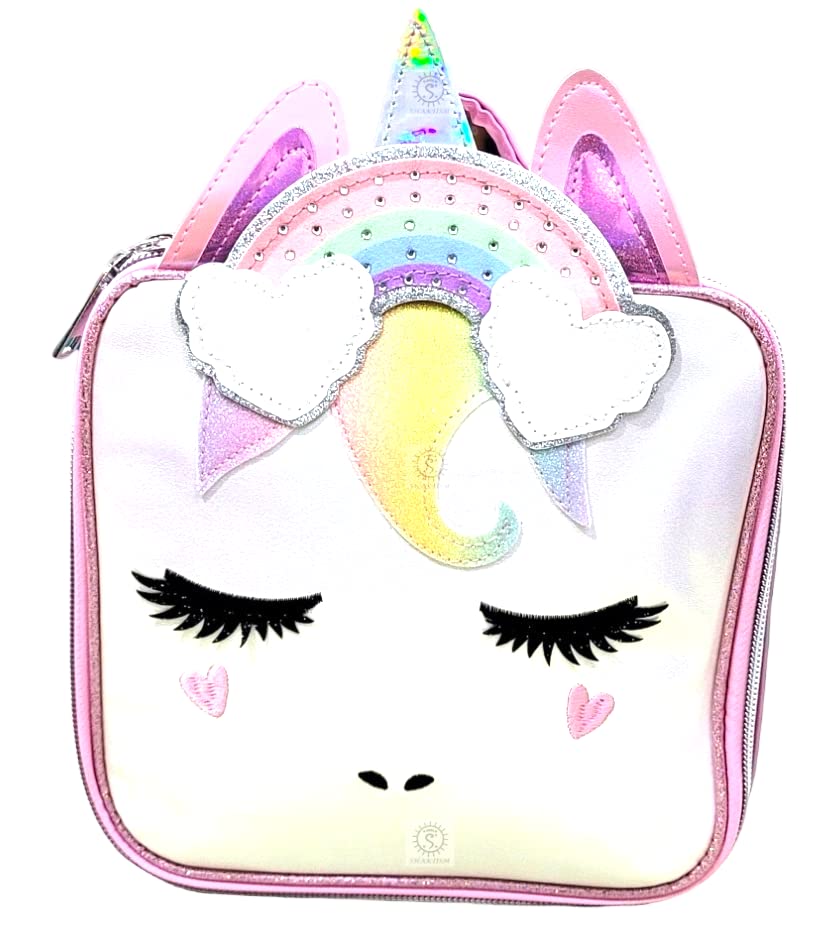 **Shaktism Unicorn Soft Backpack for Girls - Lightweight Mini School Bag for Kids, Travel & Picnic - Cute Unicorn Design (Size S) - Perfect for School, Day Trips & Outdoor Adventures**