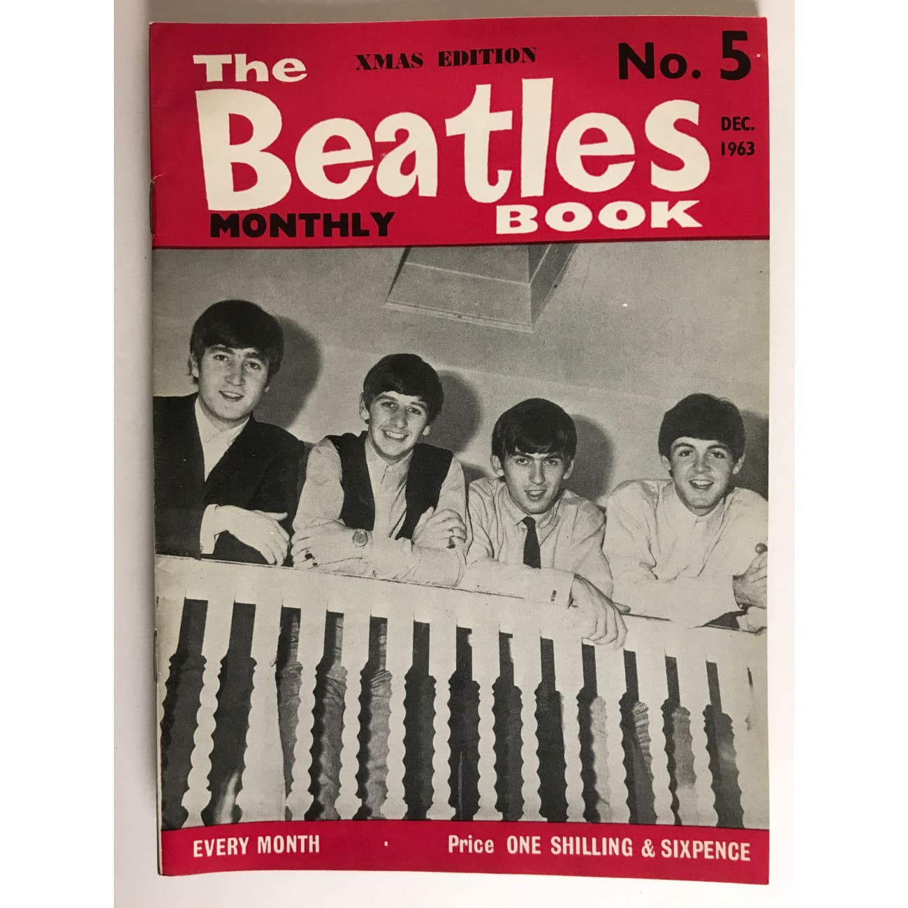 The Beatles Book Monthly Magazine - Dec 1963 Issue #5 - Rare Vintage Collectible - Perfect for Music Memorabilia & Beatles Fans Collection